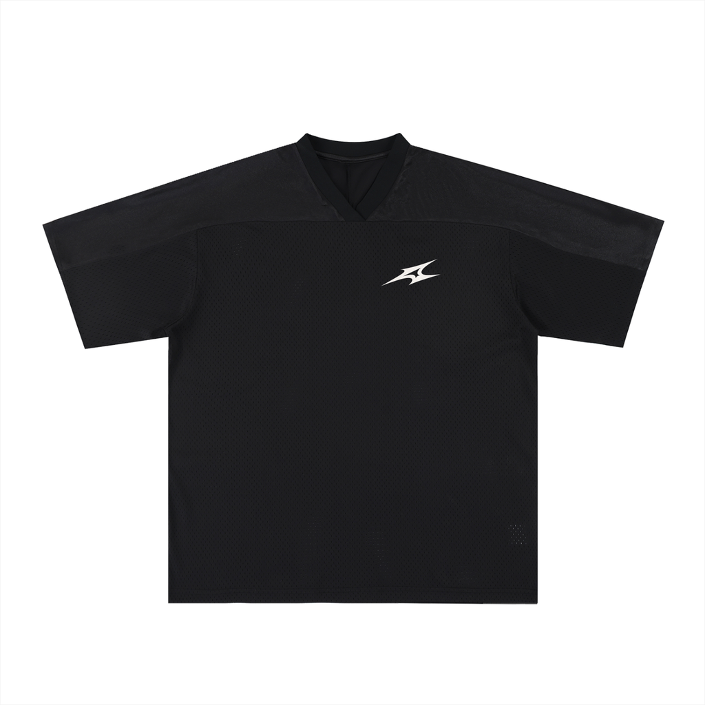 Oversized Mesh V-Neck Soccer Jersey
